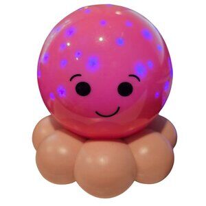 Cloud b Nightlight Twinkle To Go Octopus Pink Projector TESTED WORKS Cute